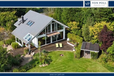 Hochwertige und energieeffiziente Architektenvilla in Natur-Oase mit zusätzlichem Bebaungspotential