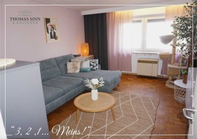 Gut aufgeteilte 3 Zimmer Hochparterre Wohnung mit zwei Balkonen - sofort frei!