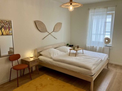 3-Zimmer-Appartement mit TV, WLAN, Balkon, Küche, Dusche/WC, Schlafzimmer, Esszimmer und Wohnzimmer