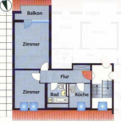 2-Zimmer Dachgeschosswohnung in Berlin Spandau *provisionsfrei*