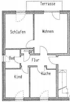 Ebenerdige moderne Wohnung in Dohnsen (Halle / Bodenwerder), inkl. Keller, Terrasse, PKW Stellplatz