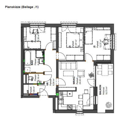 4 Zimmer Wohnung