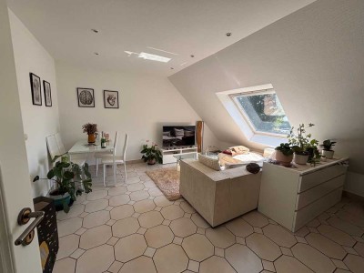 Gut vermietete 2 ZKBB - 45 m²/ 55 m² im DG mit EBK+ Garagenplatz in 2. Reihe € 184.000,-