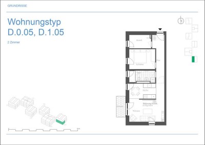 Erstbezug - 2 Zimmer mit Terrasse & Garten, inkl. TG-Stellplatz, Fußbodenheizung, Rollläden, KfW 40