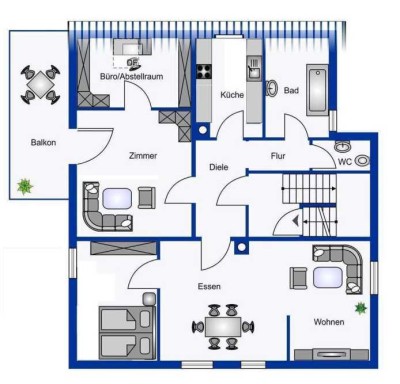 3.5 Zimmer mit Balkon Wohlfühlen in der Oststadt
