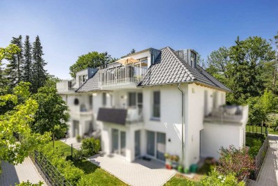 Beletage an der Trabrennbahn: Sagenhaftes Penthouse in bester Nachbarschaft von München-Daglfing