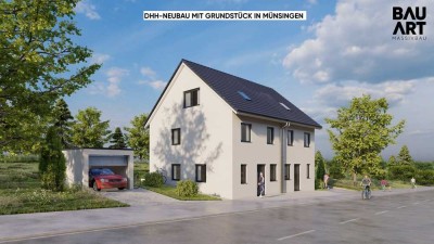 Doppelhaushälfte mit Grundstück - Massiv, energieeffizient, naturnah