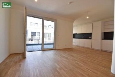 Sofort vermietbar, auch die Küche ist bereits inkludiert - Erstbezugs-Anlegerwohnung (Nettopreis) in Toplage auf Eigengrund unweit der U1