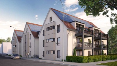 Geräumige 2-Zi-Wohnung mit überdachter Terrasse, Garten und Abstellraum