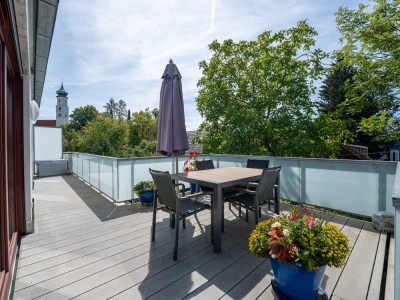Exklusive Penthouse-Wohnung mit großer Dachterrasse in Toplage