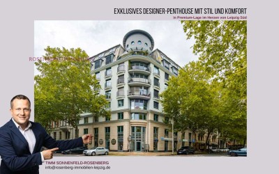 Exklusives 3-Raum-Penthouse mit offenem Wohnkonzept & Skyline-Feeling - Top Lage Leipzig Zentrum-Süd