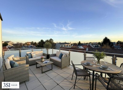 Ihr Rückzugsort über den Dächern Stammersdorfs – 2 Terrassen, Weitblick &amp; Ruhe