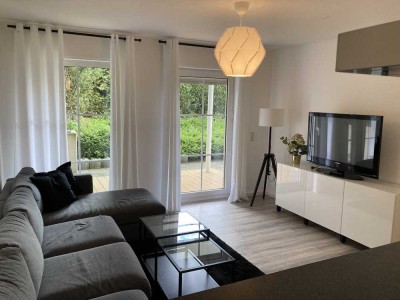 Schöne möblierte 2-Zimmer-Wohnung mit Terrasse in Köln-Dünnwald