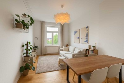 Helle 2-Zi.-Altbauwohnung in ruhiger Seitenstraße von Frankfurt-Gallus – Gartenmitnutzung