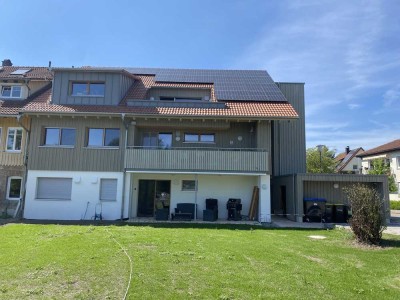 Schöne 1,5-Zimmer-EG-Wohnung in Holz100 Haus in Wangen-Primisweiler