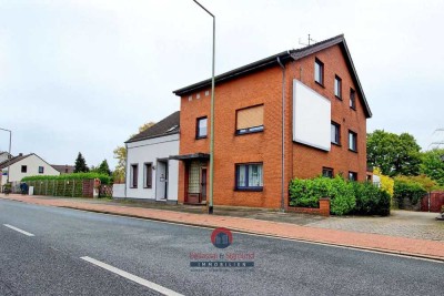 DUISBURG RUMELN: DREIFAMILIENHAUS - FREI FÜR EIGENNUTZER & VERMIETER +RIESIGER GARTEN +LAGERFLÄCHEN