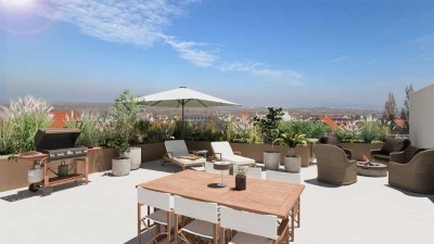 Malschenberg / Penthouse mit großzügiger (Dach)Terrasse und Panoramablick