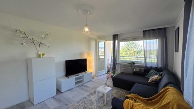 Voll möblierte 2-Zimmer-Wohnung in Eschborn – 5 Min zur S-Bahn, Balkon mit Ausblick, alle Geräte ink