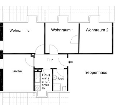 4- Zimmer Dachgeschosswohnung - Frisch renoviert - ab 01.09.