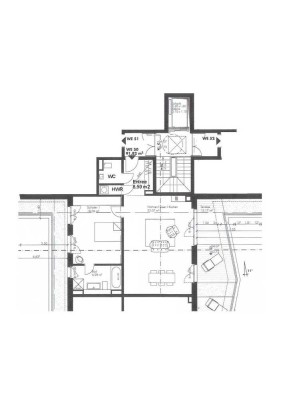 Exklusives möbliertes Penthouse mit 2 Zimmern und Balkon in Berlin-Pankow (zentrale Lage)
