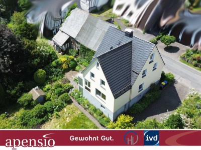 apensio -GEWOHNT GUT-: Wohnhaus mit historischem Fachwerkhaus und Bauplatz in Langenholdinghausen!
