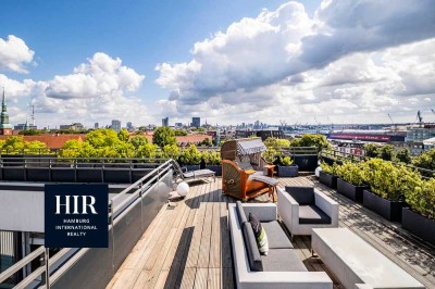 Spektakuläres Penthouse mit Panoramablick über Hamburg