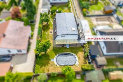 IMMOBERLIN.DE - Rudower Blumenviertel! Ideales Einfamilienhaus in Wohlfühllage