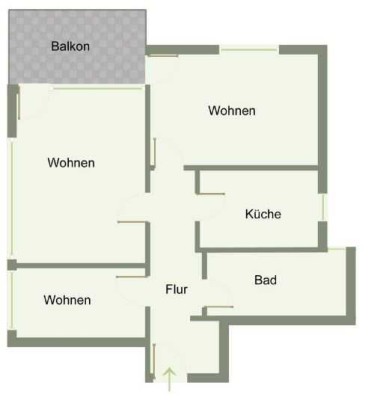 Attraktive und gepflegte 2,5-Zimmer-Wohnung mit Einbauküche in Potsdam