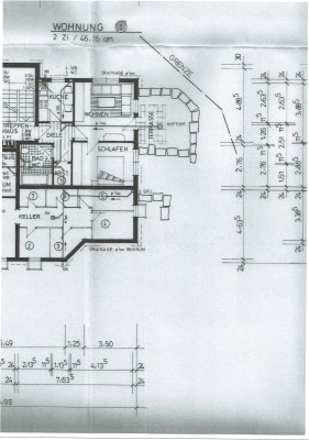 2 Zimmer Souterrain-Wohnung