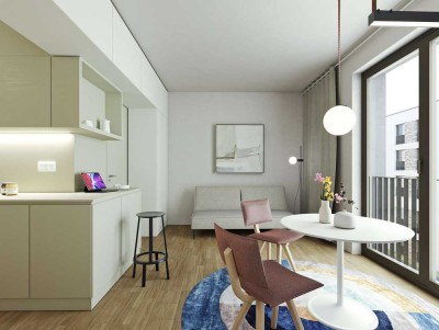 Smart wohnen in Bestlage von Heidelberg: 1 ZKB-Apartment mit Effizienz und Stil