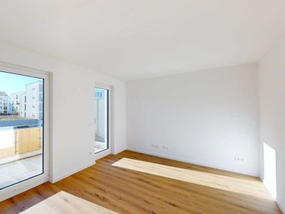 Ideal für Singles oder Paare: 2-Zimmer-Neubauwohnung mit EBK und Südbalkon/Südterrasse