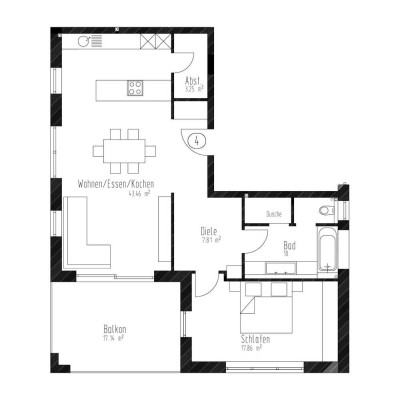 Moderne 2-Zimmer-Wohnung in Traumlage