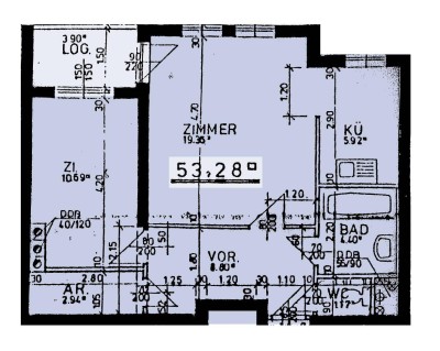 Rohrbach an der Gölsen | 2 Zimmer Mietwohnung | Loggia | ca. 53 m²