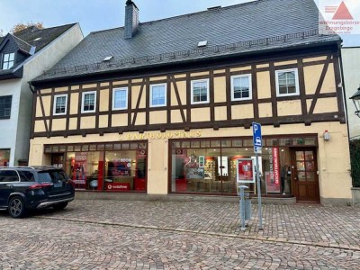 Wohn- und Geschäftshaus im Zentrum von Olbernhau - Gewerbe vermietet - Wohnung frei für Eigenbedarf