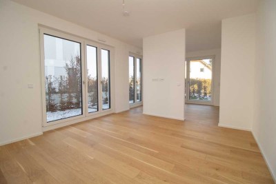 Neubau: 1,5-Zi-Whg mit Terrasse und Garten