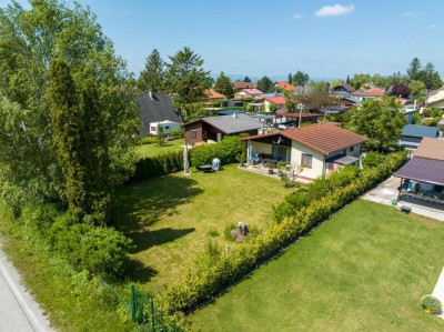 Haus auf Gemeinde-Pachtgrund in der Steinbrunner Seesiedlung