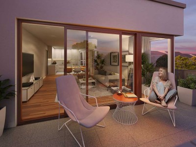 3- Zimmer Neubauwohnung mit Balkon