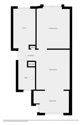 Wir küssen wach:  helle 2-Zimmer-EG-Wohnung mit eigenem Garten Düsseldorf-Eller