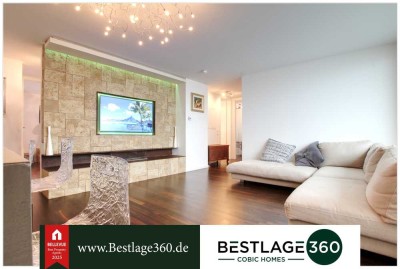 Einmalige Penthousewohnung mit Dachterrasse und Panoramablick auf die Frankfurter Skyline