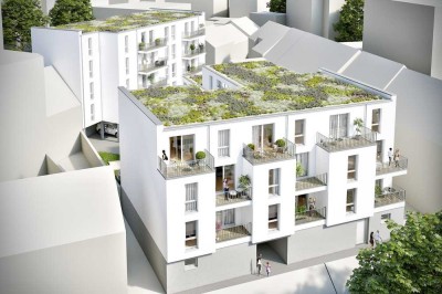 KL-City - Neubau/Erstbezug: 2-Zimmerwohnung in zentraler Lage mit Carport