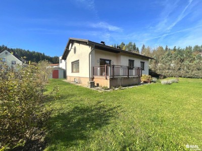 Bungalow in sonniger und ruhiger Naturlage am Stadtrand von Villach - großer Garten mit Baumbestand!