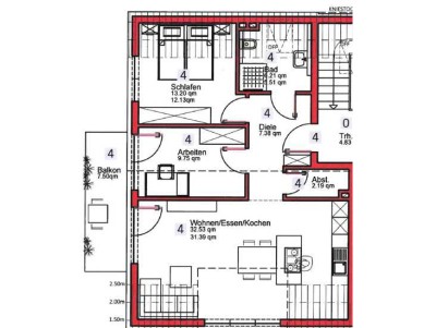 NEUBAU Schöne 3-Zimmer-Wohnung in Assamstadt (W4)