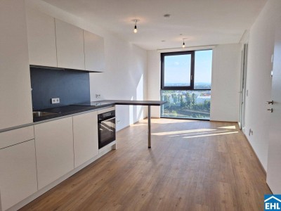Helle 2-Zimmer-Wohnung mit Balkon und Fußbodenheizung im 19.OG – Urbaner Komfort im High Five!
