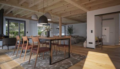 Neubau/Projektiertes luxuriöses schlüsselfertiges EFH bei Bad Aibling mit 3 Garagen
