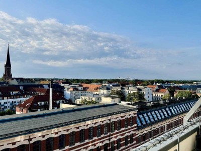 Penthouse mit Blick über die Stadt