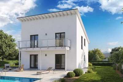 Hausbau mit Sonnenseite - und ganz ohne Sonnenbrand.