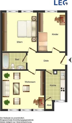 Demnächst frei! 3-Zimmer-Wohnung in Solingen Mitte
