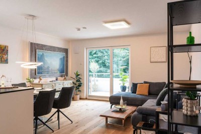 Moderne, vollmöblierte 2-Zimmer-Neubauwohnung  in Toplage von Kolbermoor