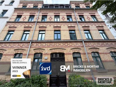 Charmante 2-Zimmer-Wohnung in denkmalgeschütztem Altbau mit Südbalkon in Leipzig