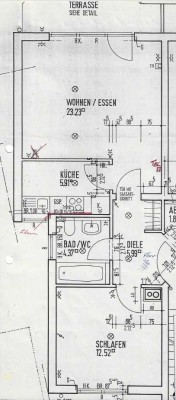 Stilvolle, gepflegte 2-Raum-Wohnung mit Balkon und EBK in Nußloch
